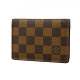 【6ae5176-k】ルイヴィトン カードケース ダミエ ポルト2カルトヴェルティカル N60533 エベヌ【中古】メンズ レディース ユニセックス
