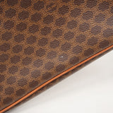 【6ae5177-k】セリーヌ クラッチバッグ マカダム PVC ブラウン ゴールド金具【中古】メンズ