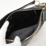 【6ae5179-k】シャネル ショルダーバッグ ワイルドステッチ ラムスキン ブラック ゴールド金具【中古】レディース