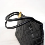 【6ae5180-k】シャネル トートバッグ 復刻トート キャビアスキン ブラック ゴールド金具【中古】レディース