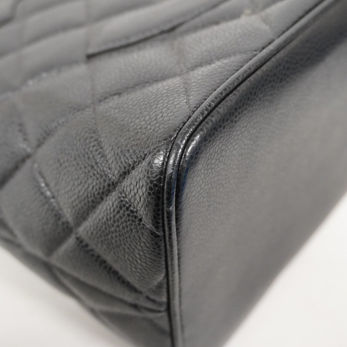 【6ae5180-k】シャネル トートバッグ 復刻トート キャビアスキン ブラック ゴールド金具【中古】レディース