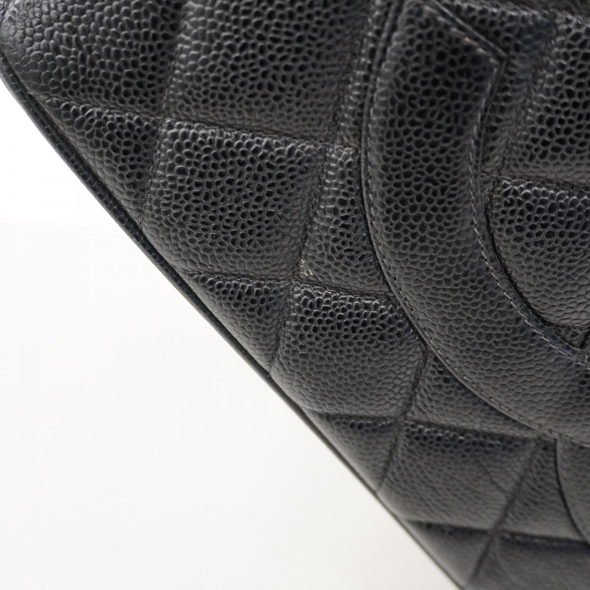 【6ae5180-k】シャネル トートバッグ 復刻トート キャビアスキン ブラック ゴールド金具【中古】レディース