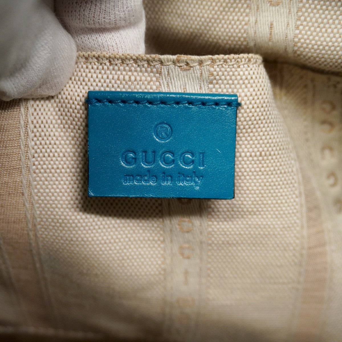 【6ae5181-k】グッチ ショルダーバッグ ディアマンテ 354229 レザー ブルー シャンパンゴールド金具【中古】レディース