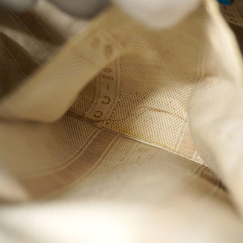 【6ae5181-k】グッチ ショルダーバッグ ディアマンテ 354229 レザー ブルー シャンパンゴールド金具【中古】レディース