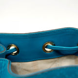 【6ae5181-k】グッチ ショルダーバッグ ディアマンテ 354229 レザー ブルー シャンパンゴールド金具【中古】レディース