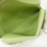 【6ae5201】エルメス コインケース カルヴィデュオ ヴォーエプソン ヴェールクリケット シルバー金具 B刻印【中古】レディース