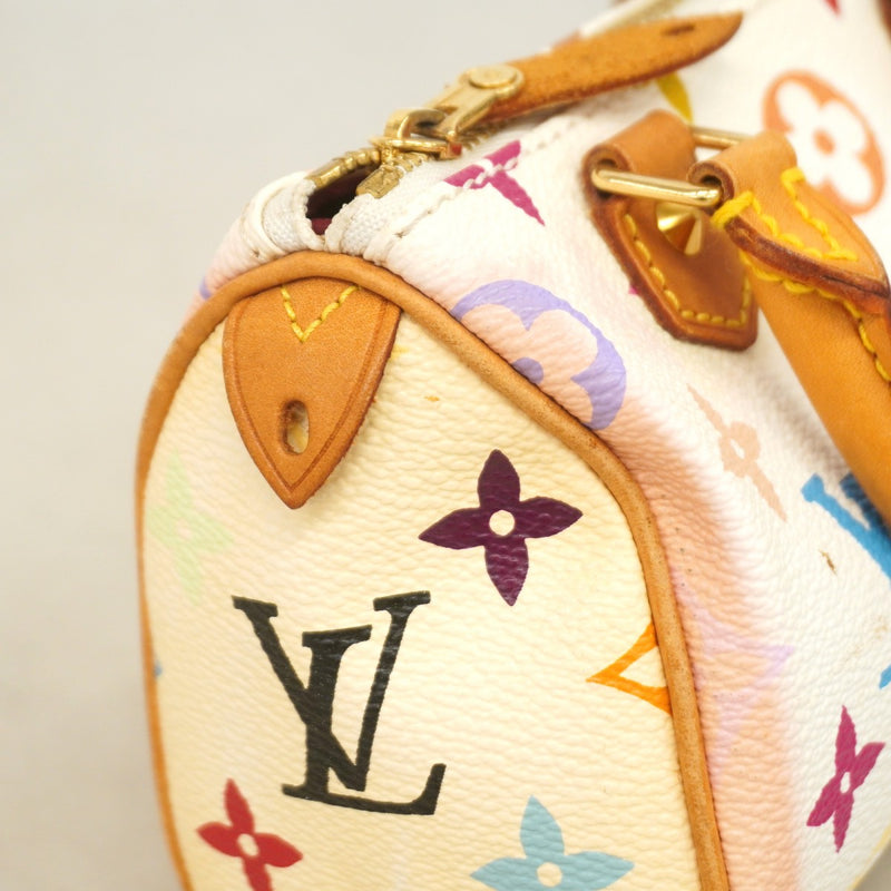 【6ae5206】ルイヴィトン ハンドバッグ モノグラム・マルチカラー ミニスピーディ M92645 ブロン【中古】レディース