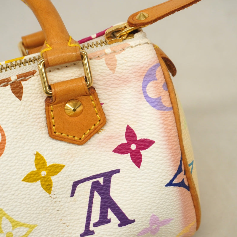 【6ae5206】ルイヴィトン ハンドバッグ モノグラム・マルチカラー ミニスピーディ M92645 ブロン【中古】レディース