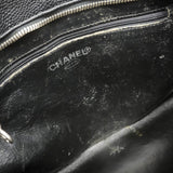【6ae5209】シャネル トートバッグ 復刻トート キャビアスキン ブラック シルバー金具【中古】レディース