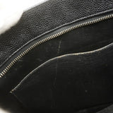 【6ae5209】シャネル トートバッグ 復刻トート キャビアスキン ブラック シルバー金具【中古】レディース