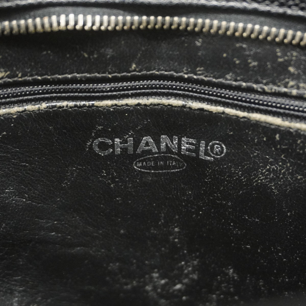 【6ae5209】シャネル トートバッグ 復刻トート キャビアスキン ブラック シルバー金具【中古】レディース