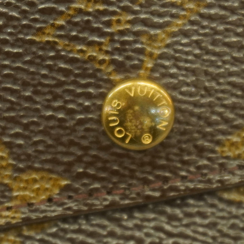 ルイヴィトン モノグラム 三つ折り財布 エテュイ パピエ ブラウン 男女兼用 極美品】ルイヴィトン モノグラム エテュイパピエ 三つ折り財布 財布