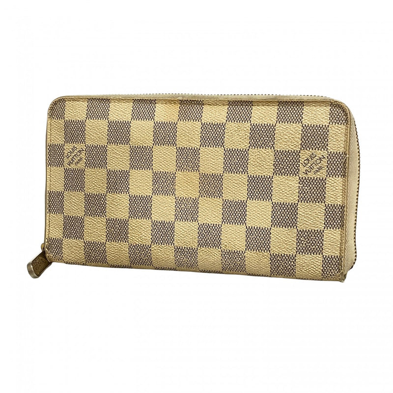 6ae5436】ルイヴィトン 長財布 ダミエ・アズール ジッピー