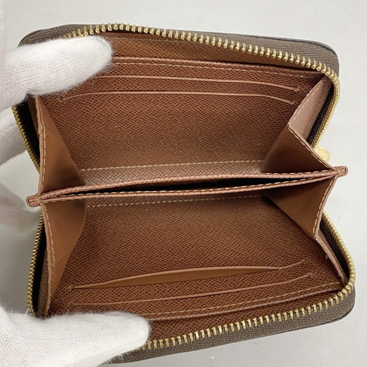 【6ae5568-k】ルイヴィトン コインケース モノグラム ジッピーコインパース M60067 ブラウン【中古】メンズ レディース ユニセックス