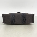 【6ae5569-k】エルメス トートバッグ エールラインPM キャンバス グレー シルバー金具【中古】メンズ レディース ユニセックス