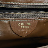 【6ae5570-k】セリーヌ ショルダーバッグ レザー ブラウン ゴールド金具【中古】レディース