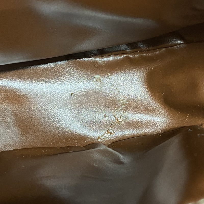 【6ae5570-k】セリーヌ ショルダーバッグ レザー ブラウン ゴールド金具【中古】レディース