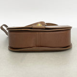 【6ae5570-k】セリーヌ ショルダーバッグ レザー ブラウン ゴールド金具【中古】レディース