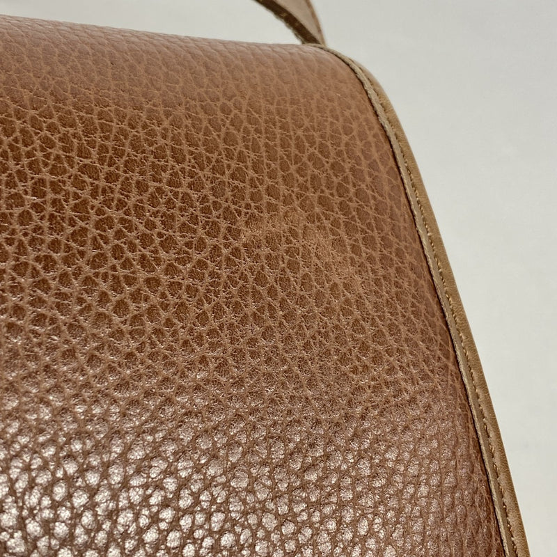 【6ae5570-k】セリーヌ ショルダーバッグ レザー ブラウン ゴールド金具【中古】レディース