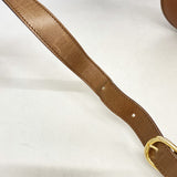 【6ae5570-k】セリーヌ ショルダーバッグ レザー ブラウン ゴールド金具【中古】レディース