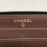 【6ae5572-k】シャネル 長財布 マトラッセ キャビアスキン ブラック ゴールド金具【中古】レディース