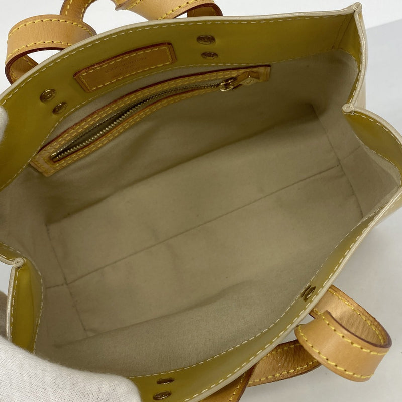 【6ae5585】ルイヴィトン ハンドバッグ ヴェルニ リードPM M91144 ベージュ【中古】レディース