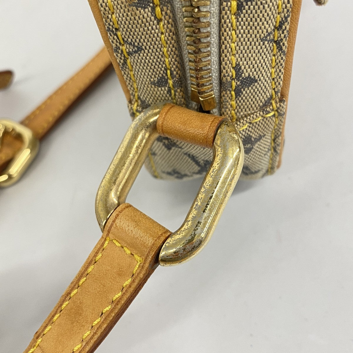 【6ae5586】ルイヴィトン ショルダーバッグ モノグラム・ミニ ジュリエットMM M92004 ブルー【中古】レディース