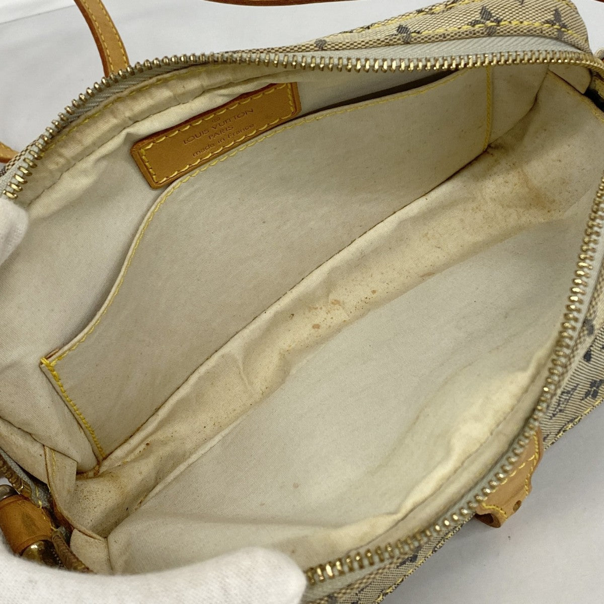 【6ae5586】ルイヴィトン ショルダーバッグ モノグラム・ミニ ジュリエットMM M92004 ブルー【中古】レディース