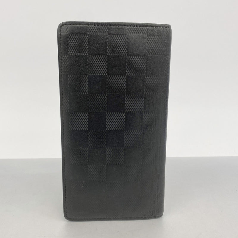 【6ae5587】ルイヴィトン 長財布 ダミエ・アンフィニ ポルトフォイユブラザ N63010 オニキス【中古】メンズ
