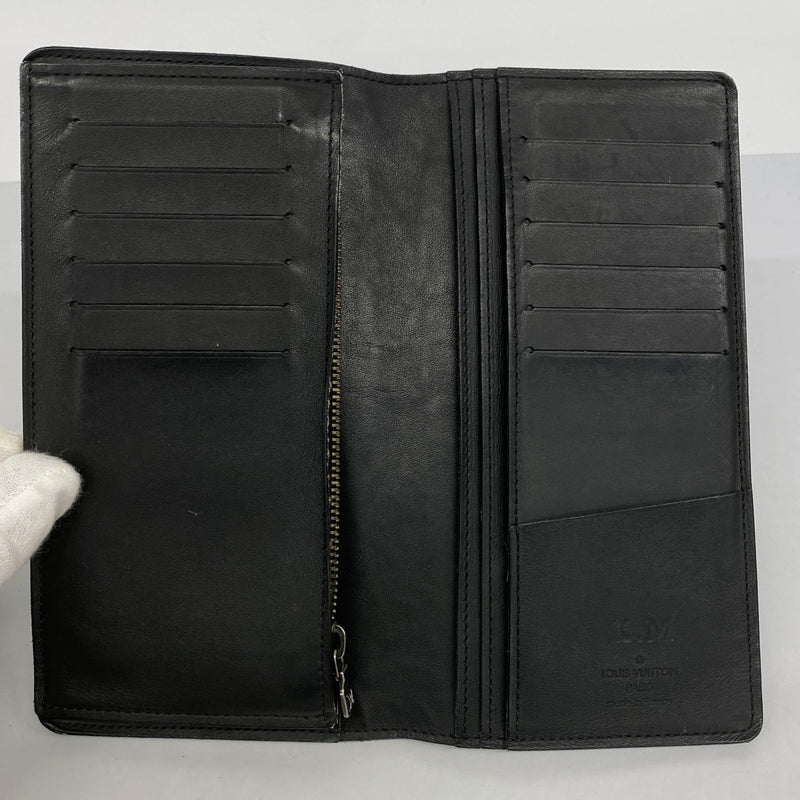 【6ae5587】ルイヴィトン 長財布 ダミエ・アンフィニ ポルトフォイユブラザ N63010 オニキス【中古】メンズ