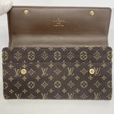 【6ae5588】ルイヴィトン 長財布 モノグラム・ミニラン ポルトフォイユサラ M95234 エベヌ【中古】レディース