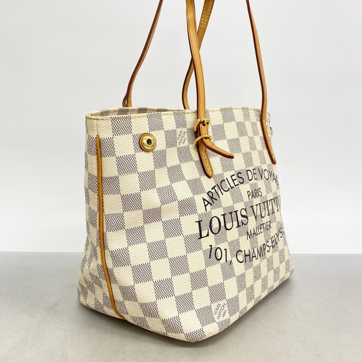 【6ae5609】ルイヴィトン トートバッグ ダミエ・アズール カバPM N41376 ホワイト【中古】レディース