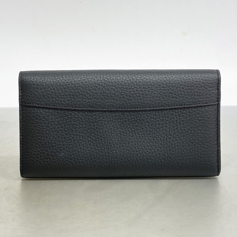 【6ae5610】ルイヴィトン 長財布 トリヨン ポルトフォイユカプシーヌ M61248 ノワール【中古】レディース