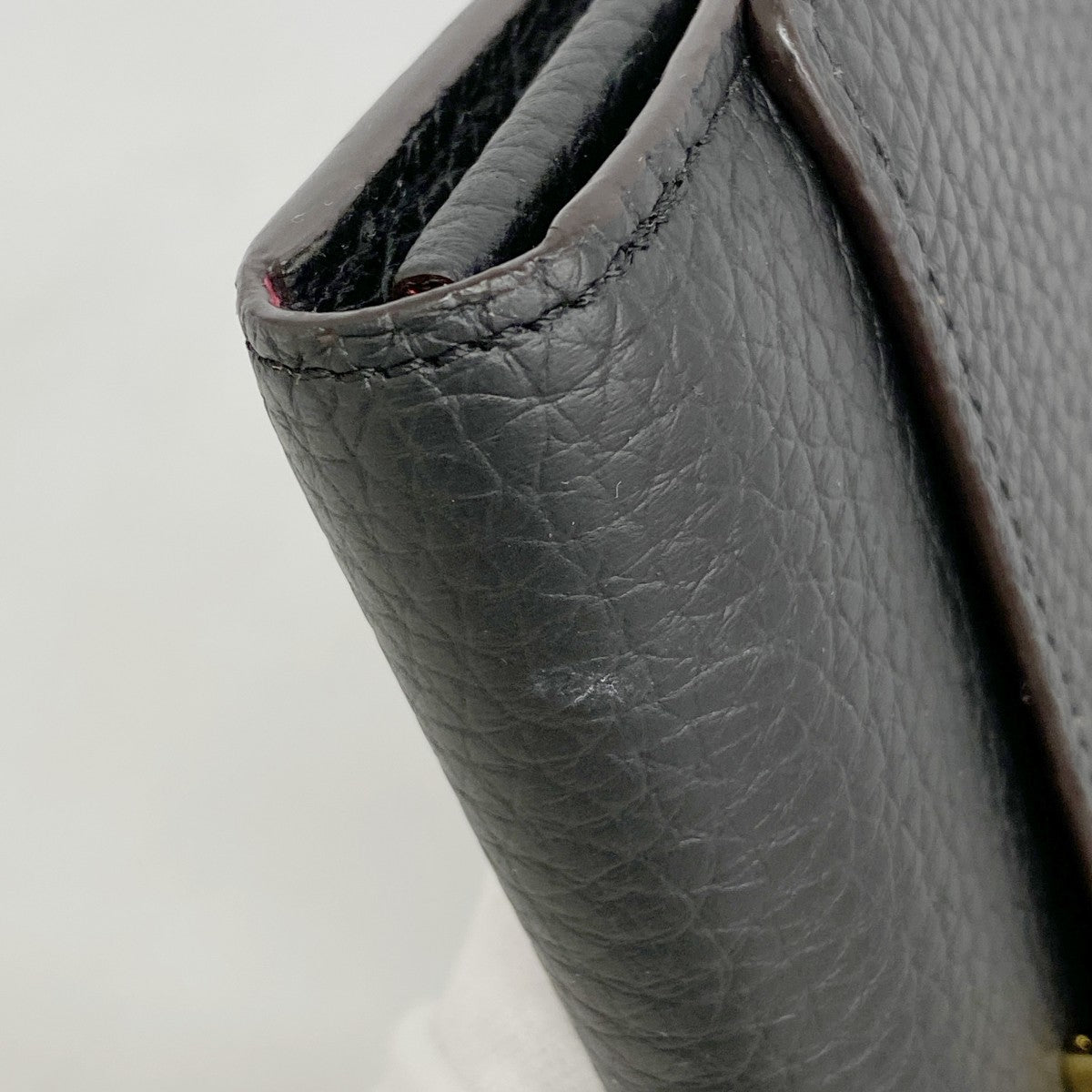 【6ae5610】ルイヴィトン 長財布 トリヨン ポルトフォイユカプシーヌ M61248 ノワール【中古】レディース