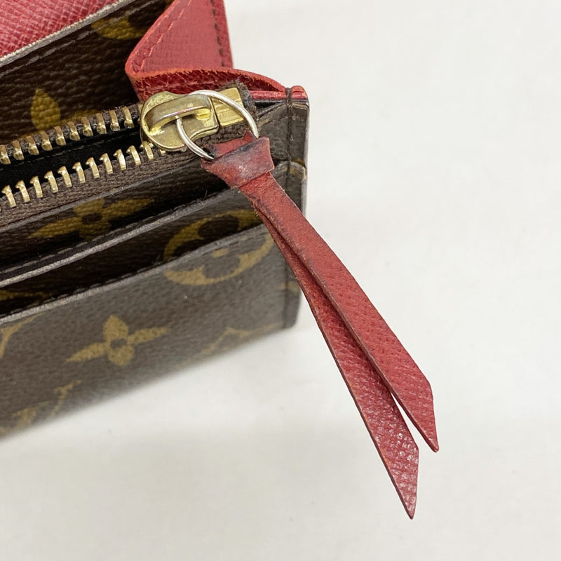 【6ae5612】ルイヴィトン 長財布 モノグラム ポルトフォイユエミリー M60136 ルージュ【中古】レディース