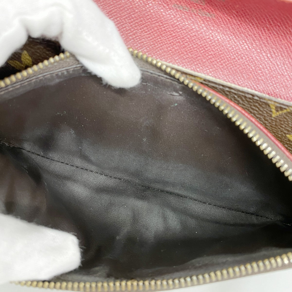 【6ae5612】ルイヴィトン 長財布 モノグラム ポルトフォイユエミリー M60136 ルージュ【中古】レディース