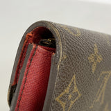 【6ae5612】ルイヴィトン 長財布 モノグラム ポルトフォイユエミリー M60136 ルージュ【中古】レディース