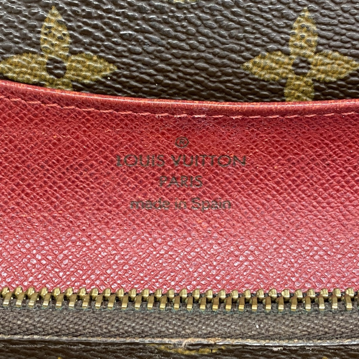 【6ae5612】ルイヴィトン 長財布 モノグラム ポルトフォイユエミリー M60136 ルージュ【中古】レディース