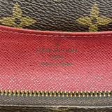 【6ae5612】ルイヴィトン 長財布 モノグラム ポルトフォイユエミリー M60136 ルージュ【中古】レディース