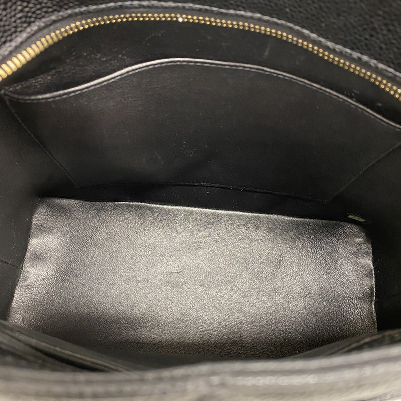 【6ae5613】シャネル トートバッグ 復刻トート キャビアスキン ブラック ゴールド金具【中古】レディース