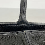 【6ae5613】シャネル トートバッグ 復刻トート キャビアスキン ブラック ゴールド金具【中古】レディース