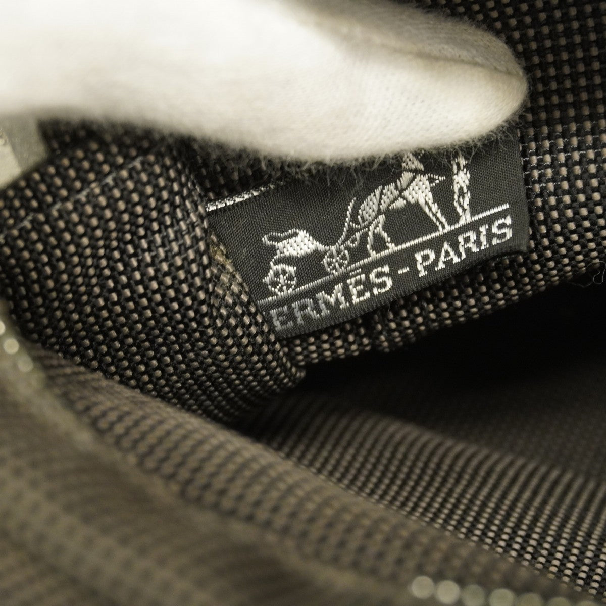 【6ae5615】エルメス トートバッグ エールラインPM キャンバス グレー シルバー金具【中古】メンズ レディース ユニセックス