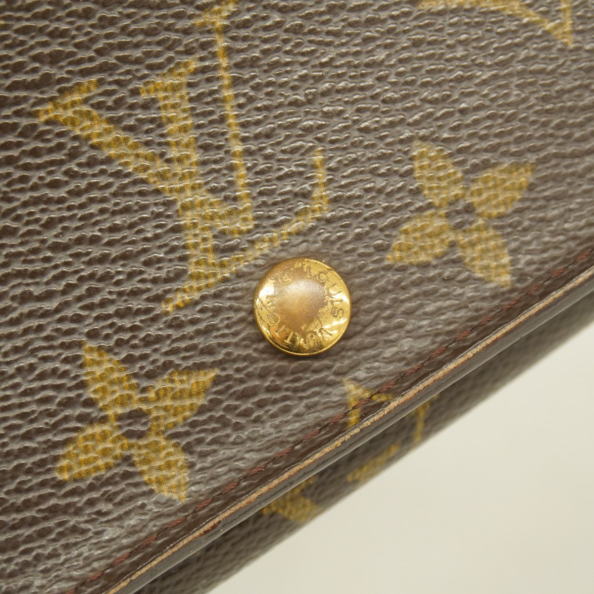 【6ae5619】ルイヴィトン 財布 モノグラム ポルトモネビエトレゾール M61730 ブラウン【中古】レディース