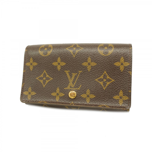 【6ae5619】ルイヴィトン 財布 モノグラム ポルトモネビエトレゾール M61730 ブラウン【中古】レディース