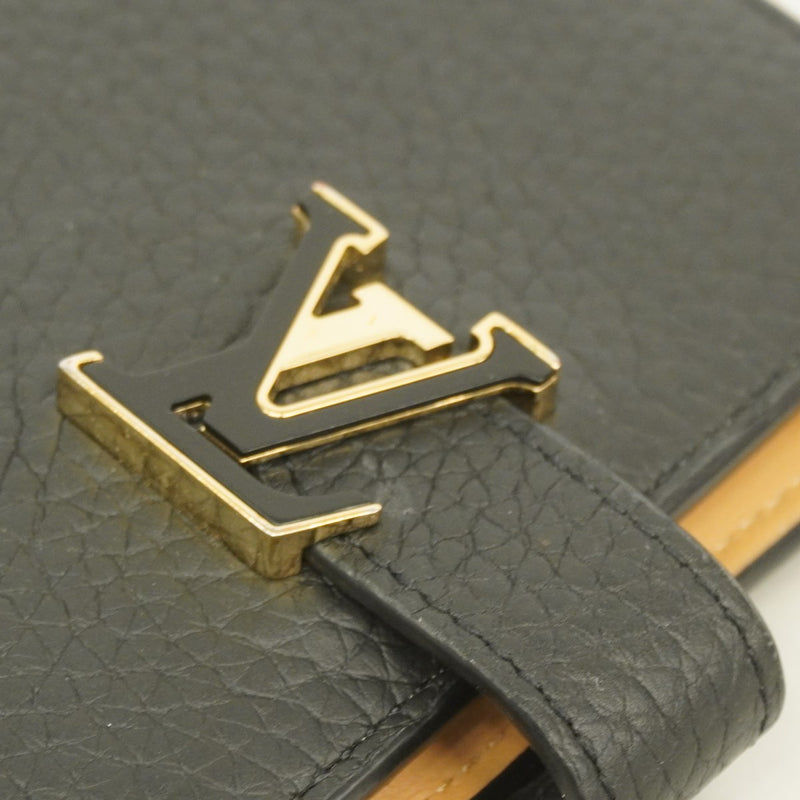 【6ae5622】ルイヴィトン 財布 トリヨン LV ヴェルティカル ウォレット コンパクト M81561 ノワール【中古】レディース