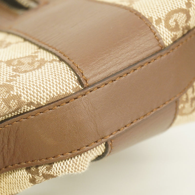 【6ae5623】グッチ ショルダーバッグ GGキャンバス 001 4302 キャンバス ブラウン シルバー金具【中古】レディース