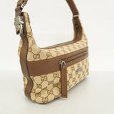 【6ae5623】グッチ ショルダーバッグ GGキャンバス 001 4302 キャンバス ブラウン シルバー金具【中古】レディース