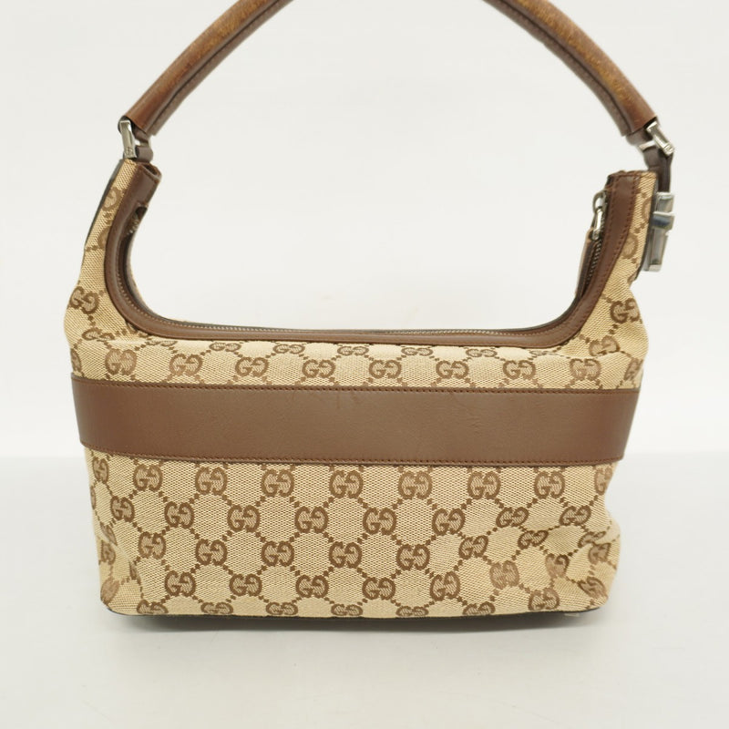 【6ae5623】グッチ ショルダーバッグ GGキャンバス 001 4302 キャンバス ブラウン シルバー金具【中古】レディース