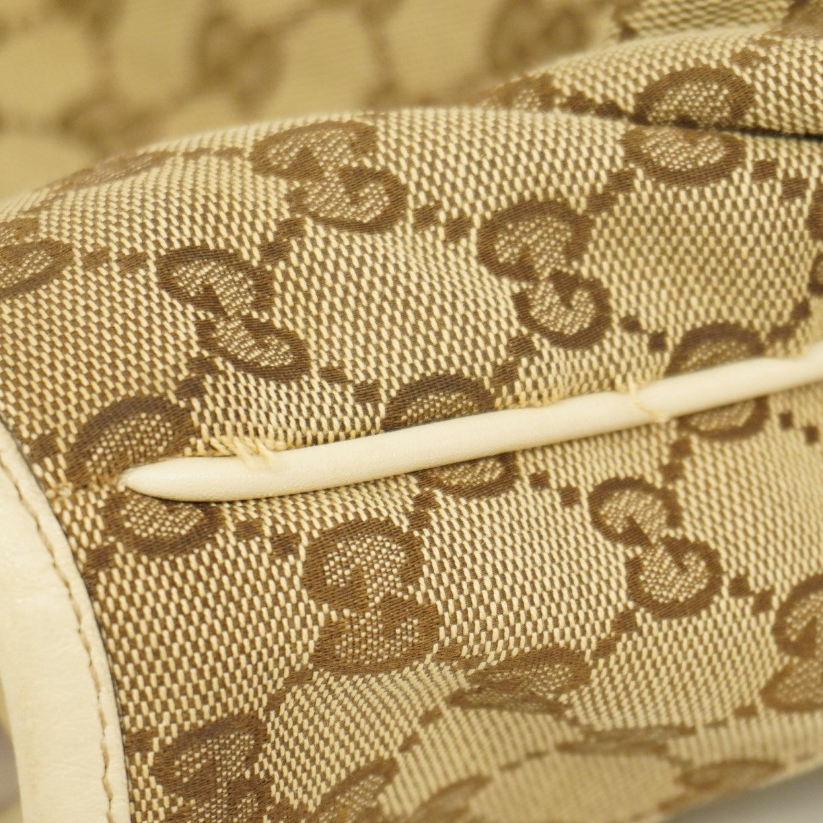 【6ae5624】グッチ トートバッグ GGキャンバス 169946 キャンバス ブラウン ベージュ シャンパンゴールド金具【中古】レディース