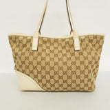 【6ae5624】グッチ トートバッグ GGキャンバス 169946 キャンバス ブラウン ベージュ シャンパンゴールド金具【中古】レディース